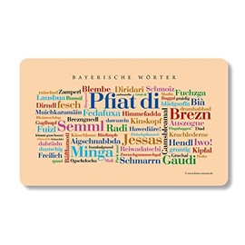 Breakfast Board with Bavarian Words