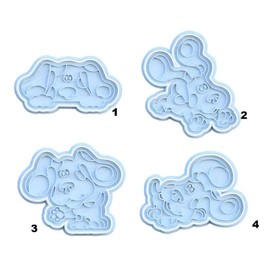 Blues Clues Dog Magenta Cookie Cutter & Stamp
