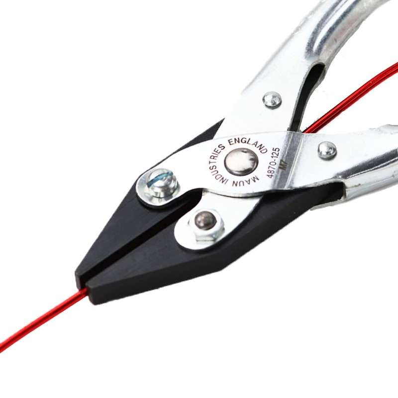 Maun 4870-160 Smooth Jaws Flat Nose Parallel Plier 160 mm