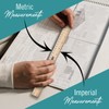 Rulers 4 Pack - Rulers 12 Inch, Wood Ruler with