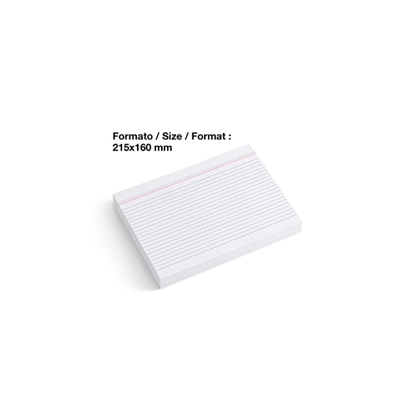 Miquelrius Index Cards 100 Note Cards Horizontal Ruled Flashcards Size