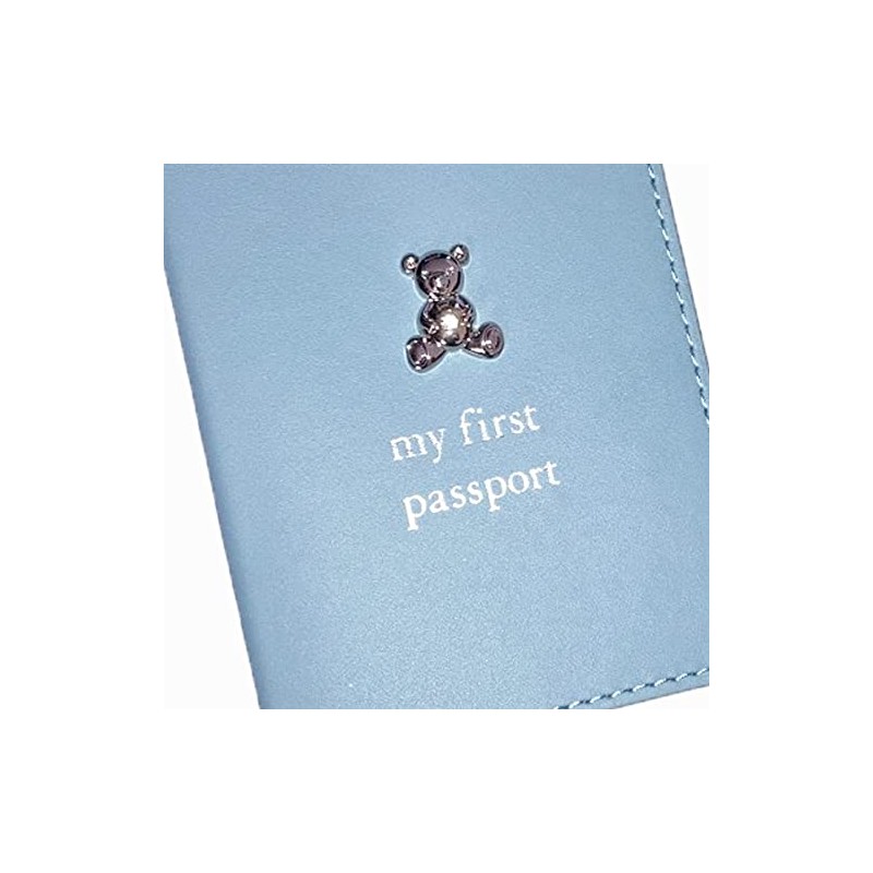 Widdle Gifts First Passport Cover Luggage Tag Set - Blue