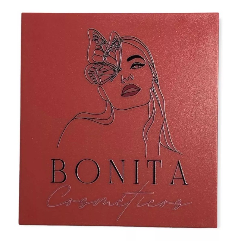 Bonita Cosméticos Paleta De 9 Sombras De Ojos Mate, Shimmer
