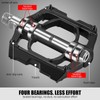 Bicycle Pedals Aluminium Alloy Bicycle Pedals-Mountain Bike Pedals with Removable