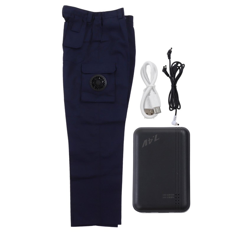 Summer Fan Pants Air Conditioning Cooling Pants Outdoor Work Construction