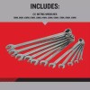 Craftsman Overdrive 6 Point Metric Wrench Set 11 pc