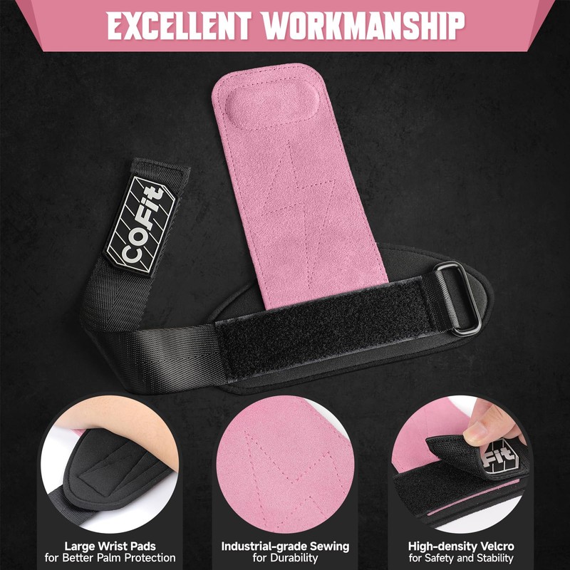COFIT Wrist Straps for Weightlifting, Workout Wrist Wraps with Dual-Layer