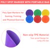 60 Pcs Poly Vinyl Spot Markers, 6 Inch Rubber Floor