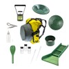 SE Gold Panning Kit Outdoor Lightweight Includes Backpack, Gold Pans,