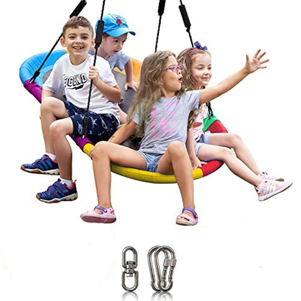 LAEGENDARY Saucer Swing for Kids and Adults - 60 Inch Round Tree Swing, Outdoor Swing, Tree Swings For Kids Outdoor, Kids Swing, Outdoor Swing For Kids, Saucer Swing For Kids Outdoor, Swing For Adults