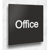 Office Door Sign Black Matt UV Print 12 x 12