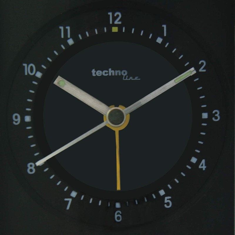 Technoline Premium WT 770 Alarm Clock Radio-Controlled Matte/Chromed Black