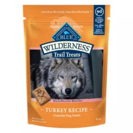 Blue Buffalo Wilderness Grain-Free Biscuits Turkey Recipe Crunchy Dog Treats - 36oz
