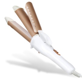 Bglam 2-in-1 Ceramic Hair Curler & Straightener Flat Iron Curler Professional Dual-Purpose Hair Styling Tool, 1.18' Curling Volume, 160-200C Heat, Fast Heating, 6 ft Cord, for Long Short Hair