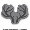 A8 'Antlers' Unmounted Rubber Stamp (RS00019529)