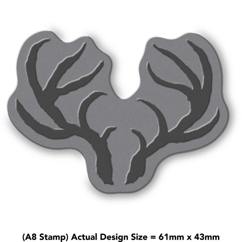 A8 'Antlers' Unmounted Rubber Stamp (RS00019529)