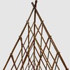 MELCHEF Expandable Teepee Willow Fence,Teepee Trellis Pyramid Plant Climbing,Self Standing