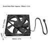 12V PWM Fan 800‑3000RPM 132CFM High Speed MFDB Bearing Silent
