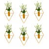 6 Pcs Plant Wall Decor Wall Hangings, Diamond Shape Hanging