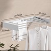 Peimscen Wall Mounted Laundry Drying Rack, Foldable Wall Mount Clothes
