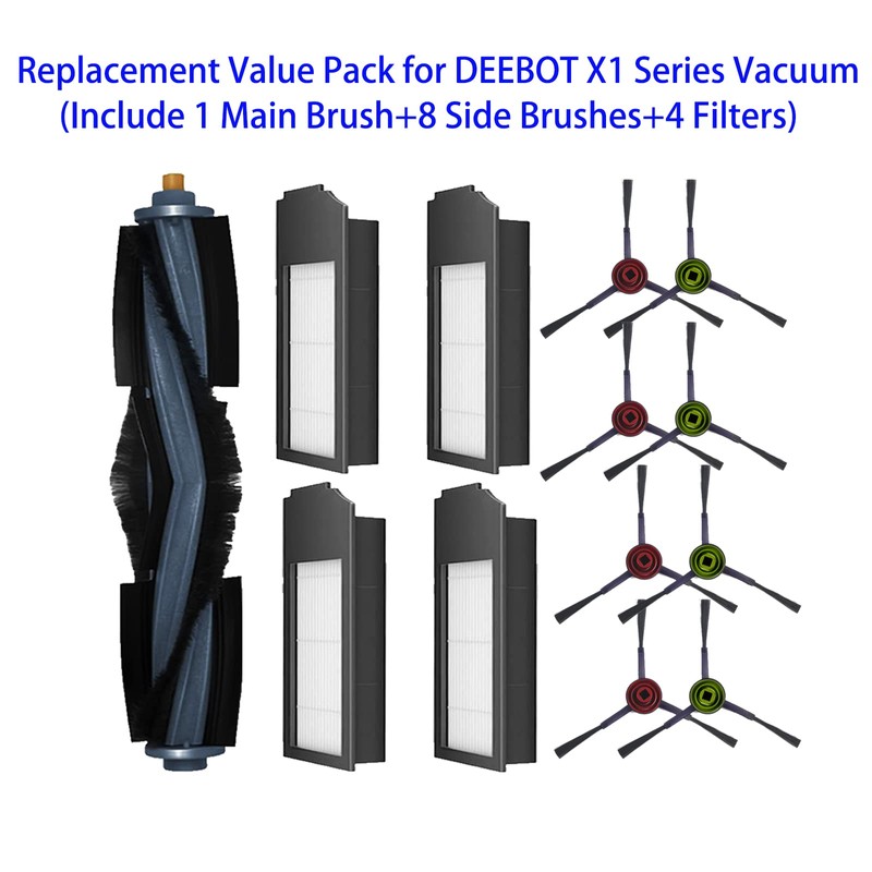 DEEBOT X1 Series Replacement Accessories Set Fit for ECOVACS X1