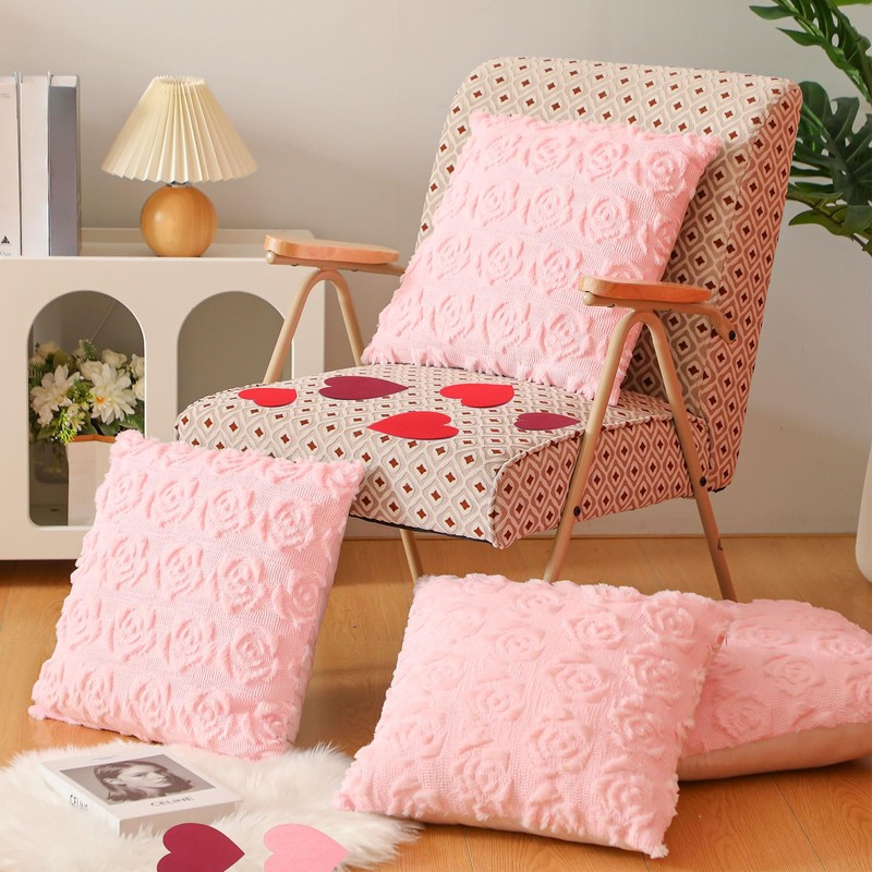 Mixweer 4 Sets Valentines Day Throw Pillows Covers 18 x