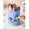 ZLLkeji Rotating Desk Organiser with To-Do List, Space-Saving Pen Holder,
