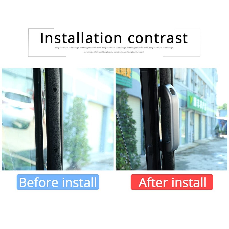 Aluminum Alloy Car Interior Door Grab Handle Frame Trim For