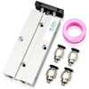TAILONZ PNEUMATIC 10mm Bore 100mm Stroke Double-Rod Double-Acting Aluminum Pneumatic