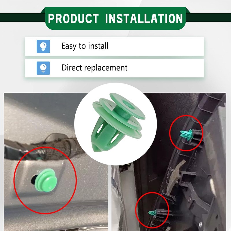 Icyhaws 30 Pieces Interior Trim Retainer Door Panel Clips Compatible