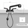 Utility Sink Faucet, Laundry Room Faucet with Pull Out Sprayer,