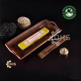 Satya Nag Champa Frankincense Incense Sticks | Full Box of 12 | With DHS Incense Stick Holder | Used for Aromatherapy, Yoga, Meditation, and Relaxation