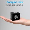 Qumox Digital Cube Timer, Rechargeable Flip Timer with Gravity Sensor