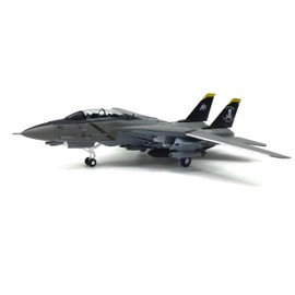Enatuhter 1/100 Scale F-14 Tomcat Diecast Alloy & Plastic Fighter Jet Model Plane with Stand, Metallic, Perfect for Military Enthusiasts