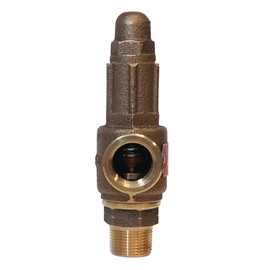 Merrill MFG PRVHDNL75 No Lead Heavy Duty Brass Pressure Relief Valve 75 PSI, Contractor Grade, 3/4"