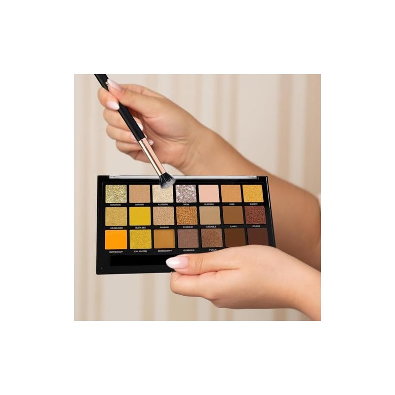 Profusion Cosmetics 21 Sombras PLT Ojos Gold Rush Paleta Vegano