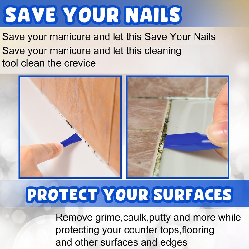 Tallew 9 Pcs Plastic Scraper Tool Sticker Scraper Tool Plastic