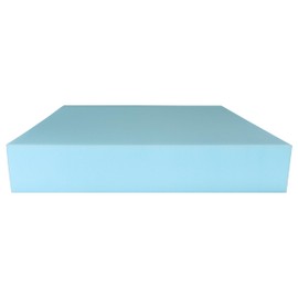 American Excelsior Company AEC Luxury Upholstery Foam - 4" Thick, 22" Wide, 22" Long - HIGH Density Blue - Made in USA