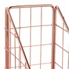 Relaxdays, Rose Gold Magazine File Set of 2, A4, Grid