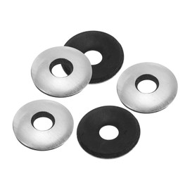 PATIKIL 1/4"x3/4" Aluminum EPDM Bonded Sealing Neoprene Rubber Sealing Washers, 300 Pieces Neoprene Rubber Backed Screw Gasket for Machinery Ships Roof (#14x1/4")