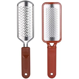 2 limas de pies con raspador de talón fino y grueso para pies