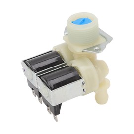 Double Head Water Inlet Valve for Washing Machine, Water Valve Made of ABS Material, 220-240 V, for Easy Control of Cold Water in the Washing Machine