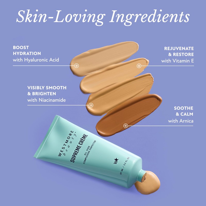 Westmore Beauty Supreme Creme All-Over Complexion Perfector – Long-Lasting CC