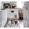 ONELUX 2119 Rolling Utility Cart Tower Rack for Kitchen Bathroom