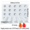 3D Silicone Sphere Molds,Sphere Chocolate Cookie Round Ball Mold