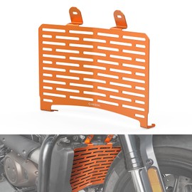 NICECNC Orange Black Radiator Protection Grille Radiator Shield Compatible with Harley Sportster S RH1250S 2021-2024