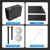 3mirrors Center Console Safe Gun Safe Box with Fingerprint Lock