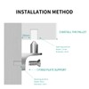 Safety Shelf Support 5 mm, Angled Shelf Bracket with Pin