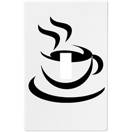 Java Black Coffee Wallplate Decorative Light Switch Plate Cover (1 Gang - Sin.