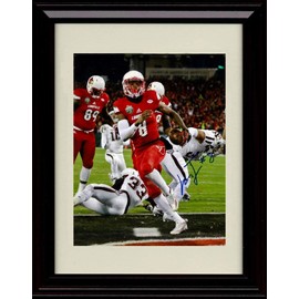 Lamar Jackson - Louisville Cardinals Autograph Replica Print - TD Run - Framed 8x10